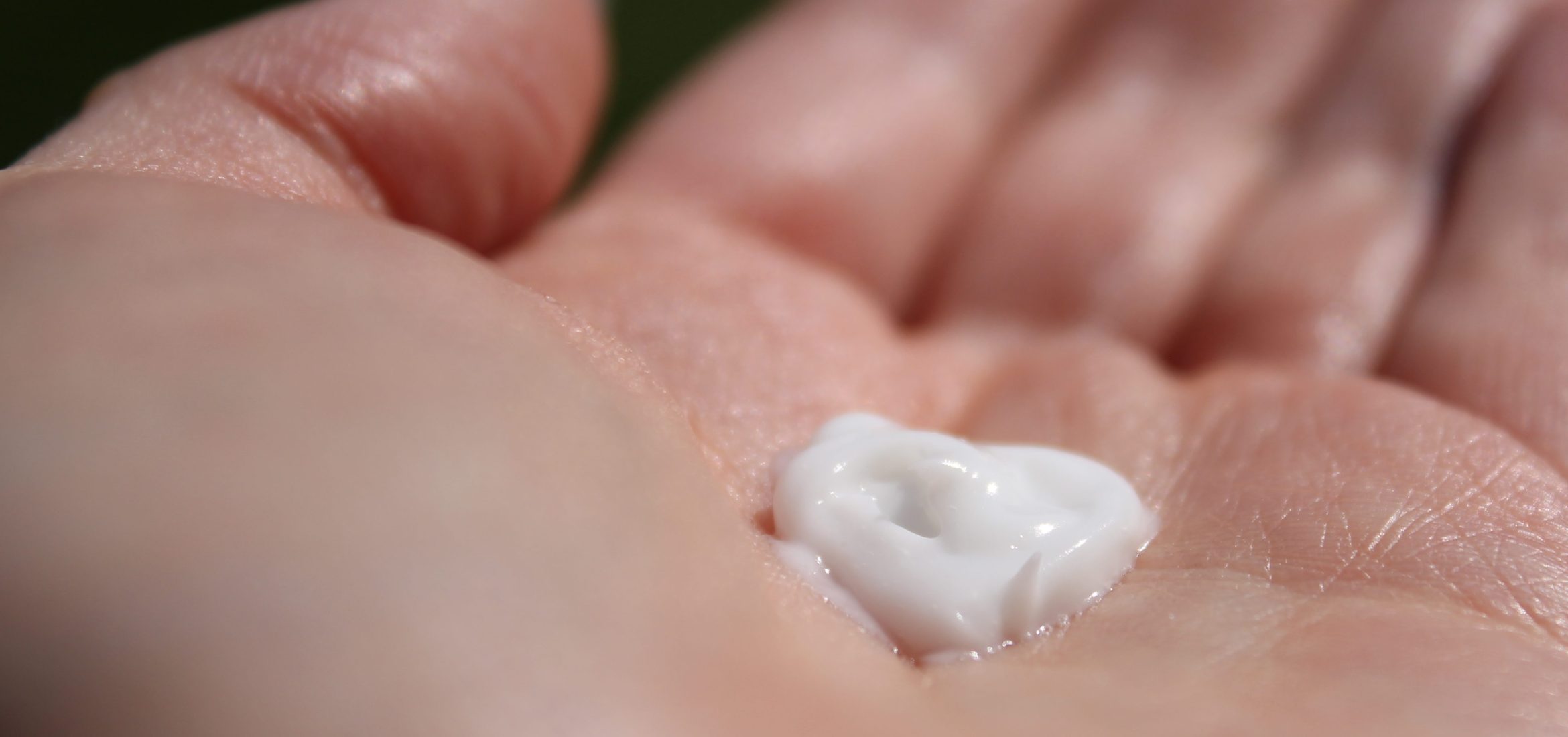 hand with lotion