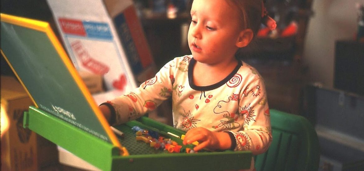 toddler playing